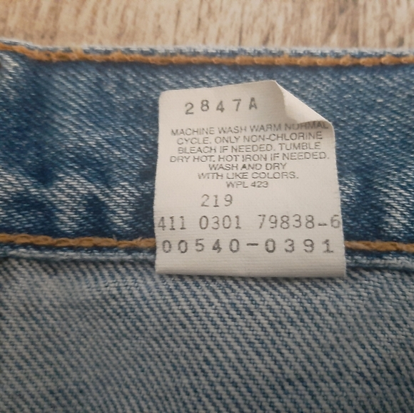 Levi's 540 Orange Tab Relaxed Jeans 90s EUC 42x32 Measures 42x32 - Picture 11 of 12